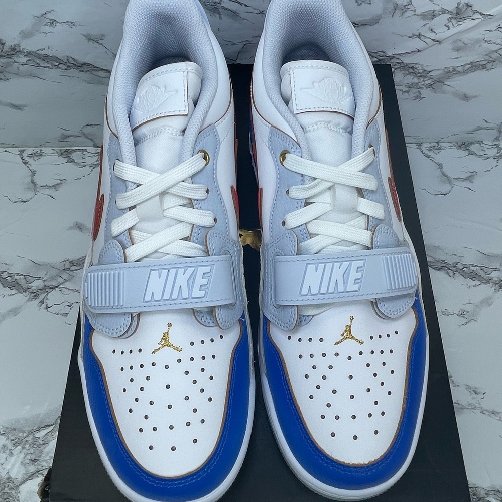 NEW Nike Air Jordan Legacy 312 Low White Game Royal Red Mens Size's FN8902-161 - Picture 3 of 8